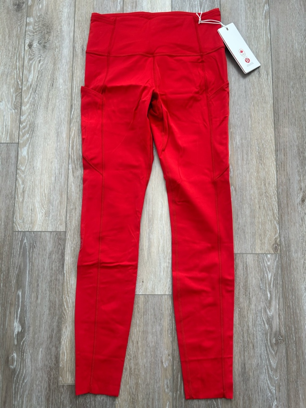 lululemon athletica Red High-Rise Performance Leggings